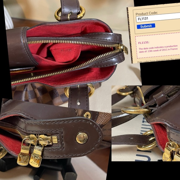 Louis Vuitton Sistina Pm Damier Ebene Shoulder Bag & Matching Sistina Wallet - Picture 5 of 14